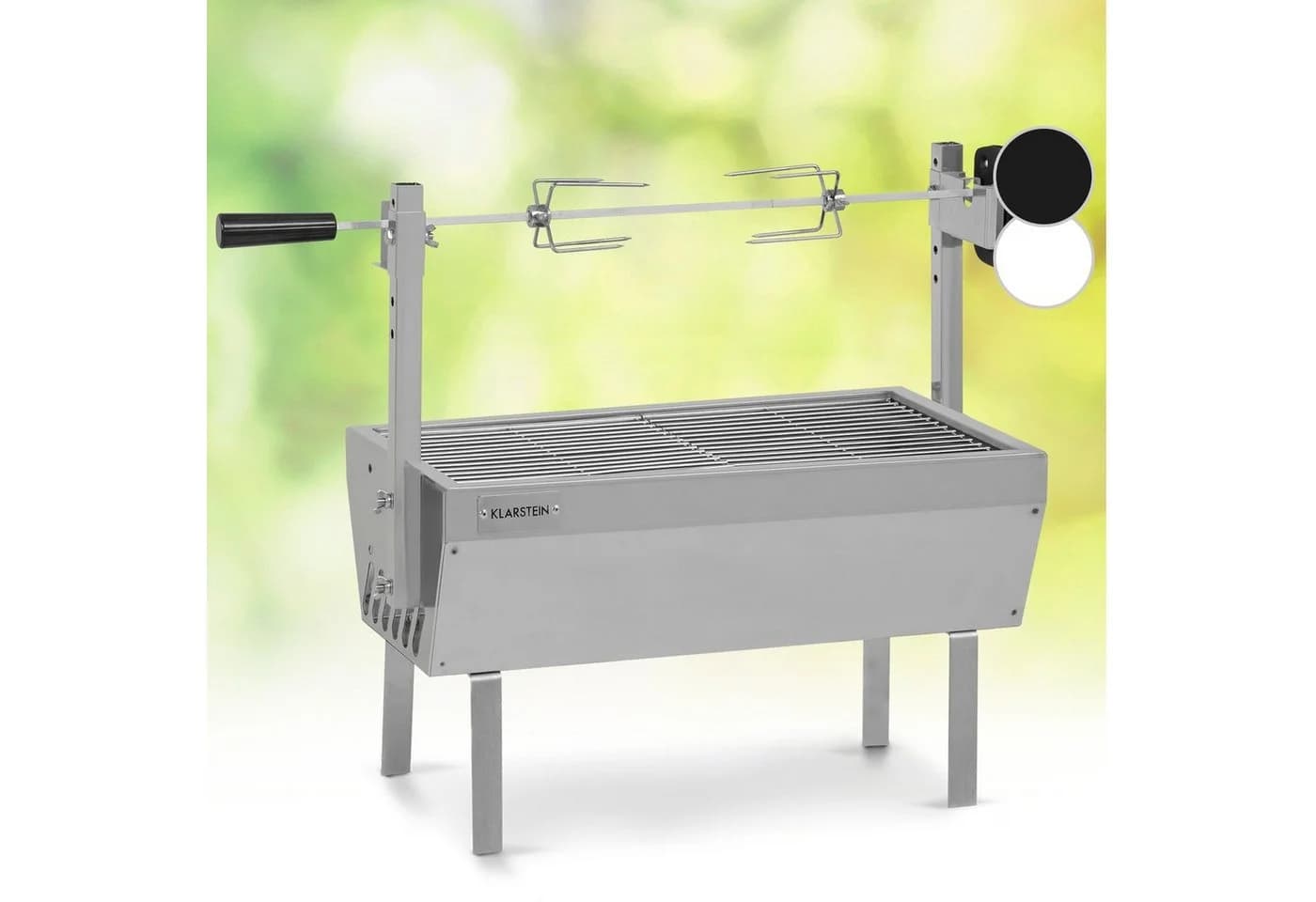 Klarstein Holzkohlegrill Sauenland Mini mit Drehspieß & Motor - Bild 2