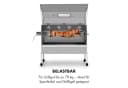 Klarstein Holzkohlegrill Sauenland Pro XL mit Motor-Drehspieß & Edelstahl Bild 4