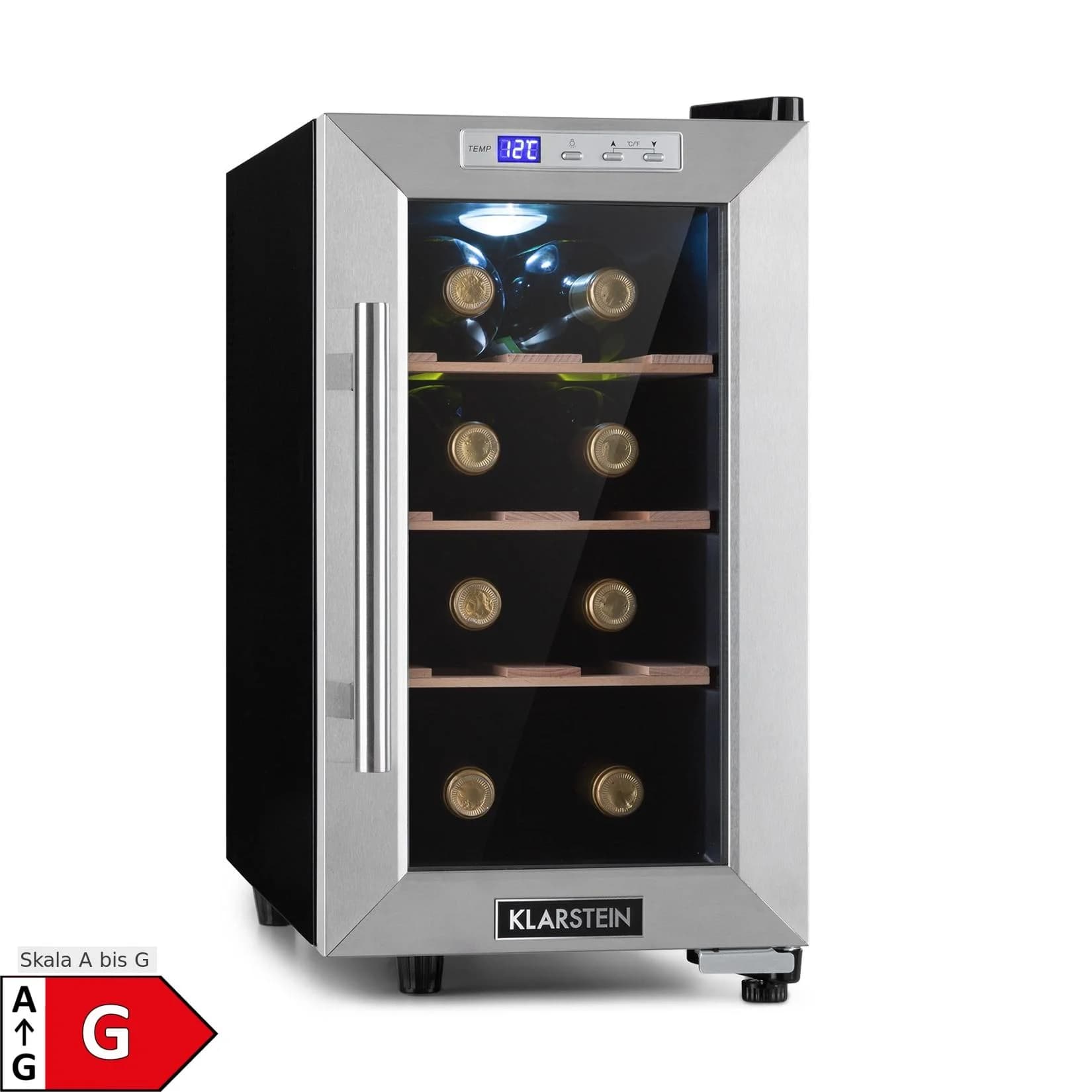 Reserva 8 Uno Weinkühlschrank 23 Ltr 8 Fl Edelstahl