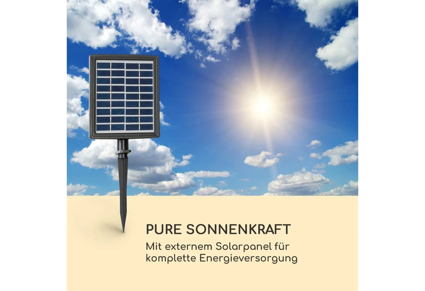 blumfeldt Wasserspiel Mystic Tree Solar Brunnen Polyresin Braun