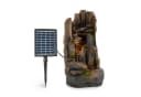 blumfeldt Wasserspiel Mystic Tree Solar Brunnen Polyresin Braun Bild 2