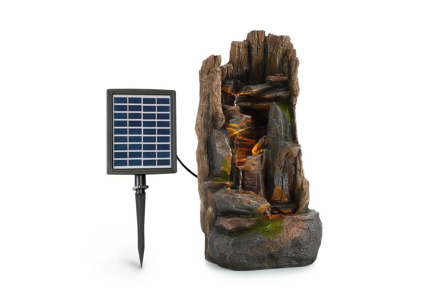 blumfeldt Wasserspiel Mystic Tree Solar Brunnen Polyresin Braun - Bild 2