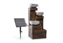 Blumfeldt Fez Solarbrunnen Braun mit LED-Beleuchtung Bild 2