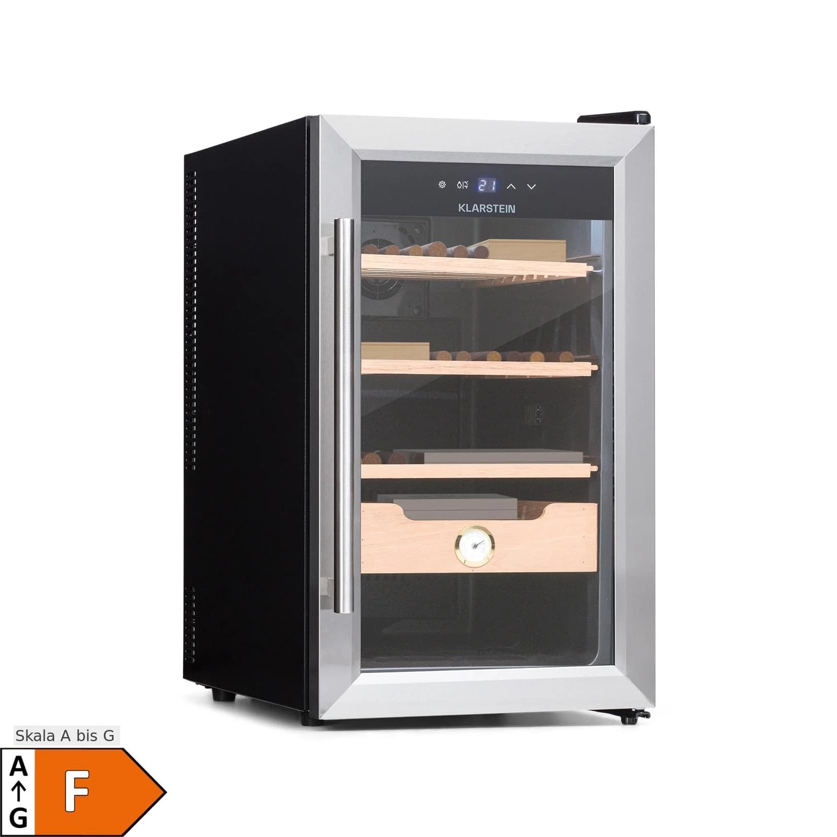 Klarstein El Presidente 48 Zigarren-Humidor Zedernholz