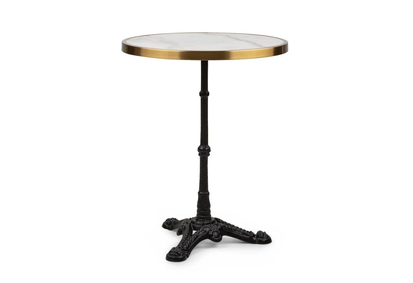 blumfeldt Beistelltisch Patras Lux Gold Marmor Bistro-Tisch - Bild 2