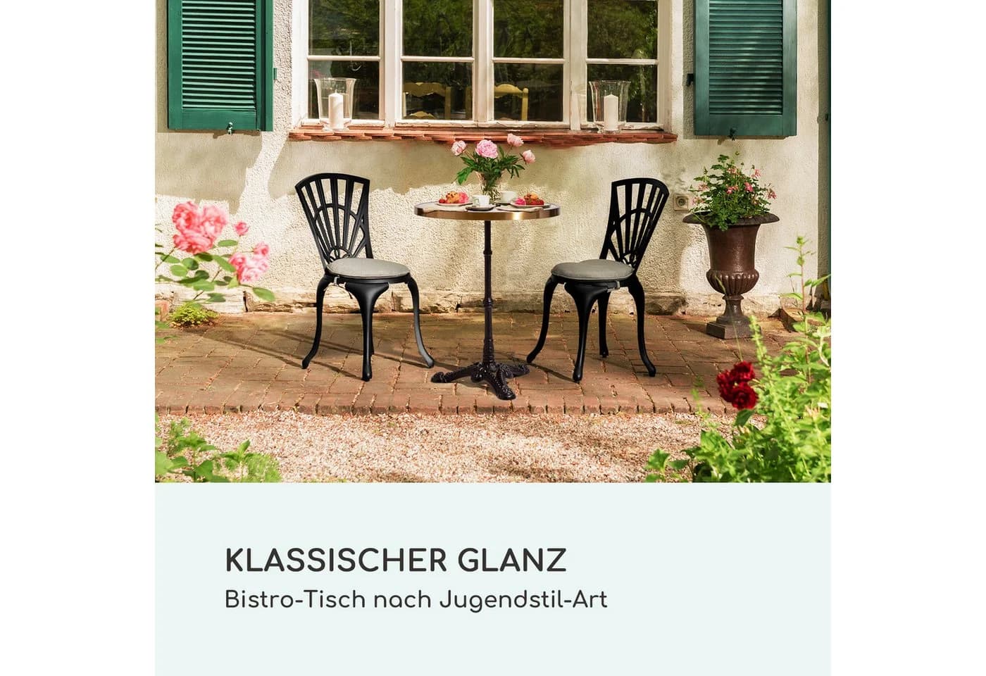 blumfeldt Beistelltisch Patras Lux Gold Marmor Bistro-Tisch - Bild 3