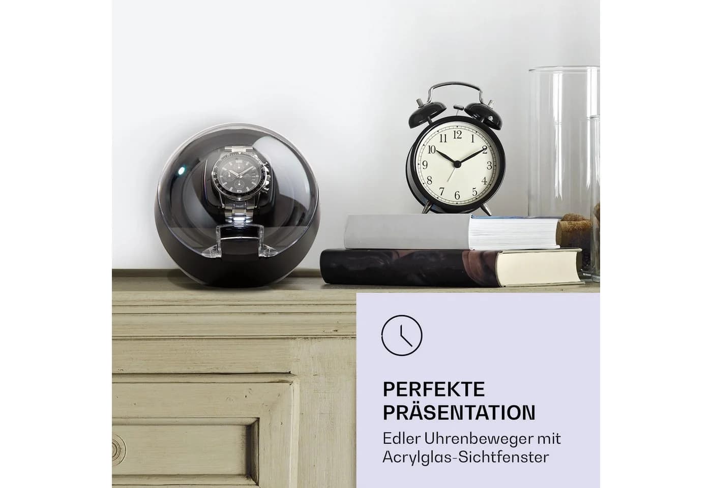 Klarstein Uhrenbeweger St. Gallen ll Premium Schwarz - Bild 2