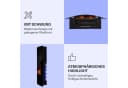 Klarstein Lamington Elektrokamin 2000 W LED-Flammen Heizlüfter Timer Schwarz Bild 5