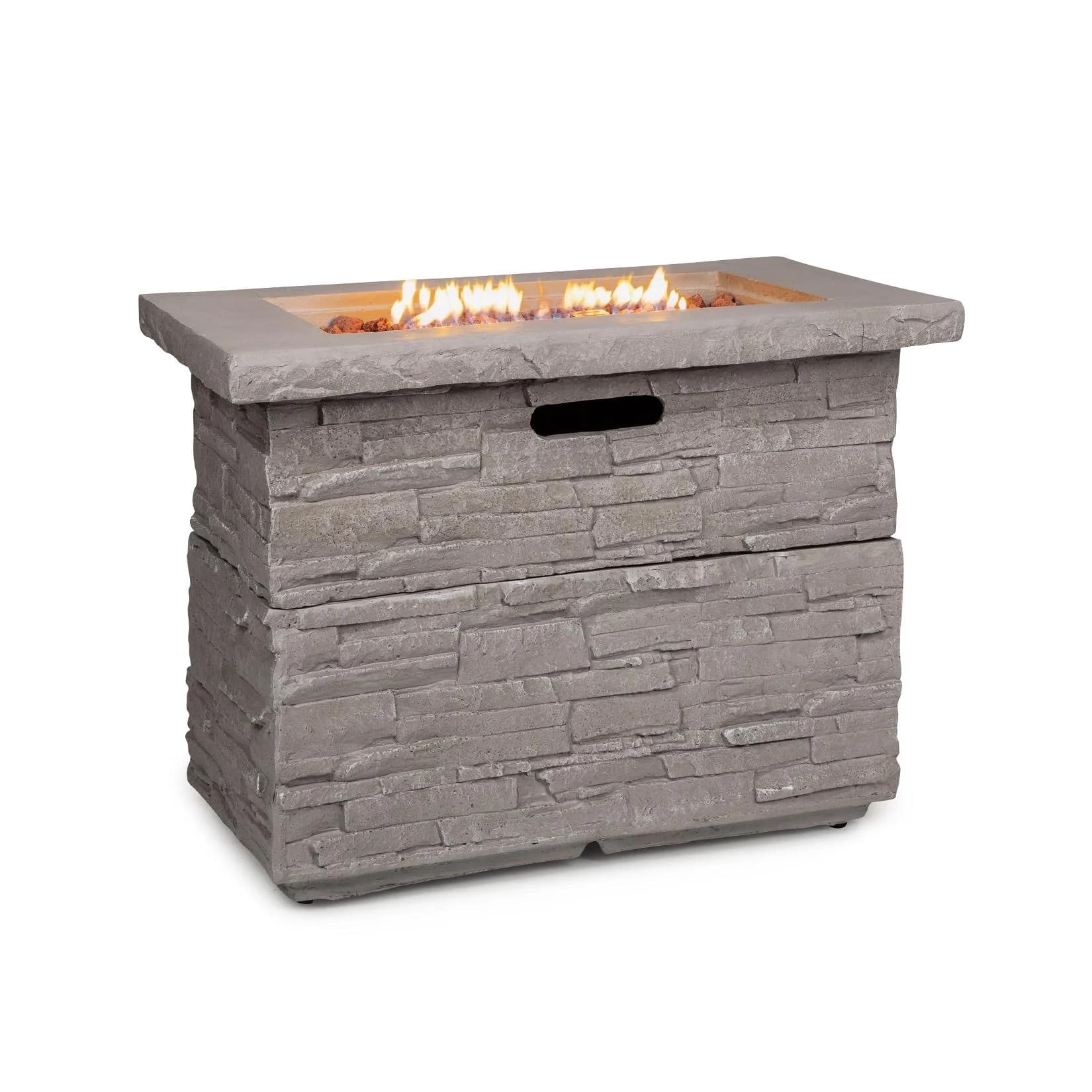 Blumfeldt Anafi Gas-Feuerstelle 40.000 BTU Edelstahlbrenner