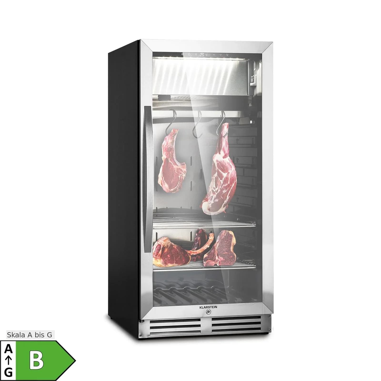 Klarstein Steakhouse Pro 233 Fleischreifeschrank Silber Touch