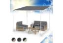 blumfeldt Pavillon Gazebo Nantes Wheeled Grau mit Rollen Bild 2