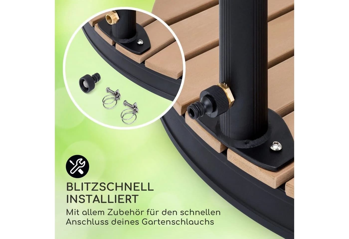 Blumfeldt Gartendusche Sumatra Falls RD Outdoor Bodendusche - Bild 5