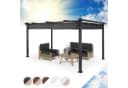 Blumfeldt Pavillon Pantheon 3x4 m Aluminium Grau Terrassenüberdachung Bild 2