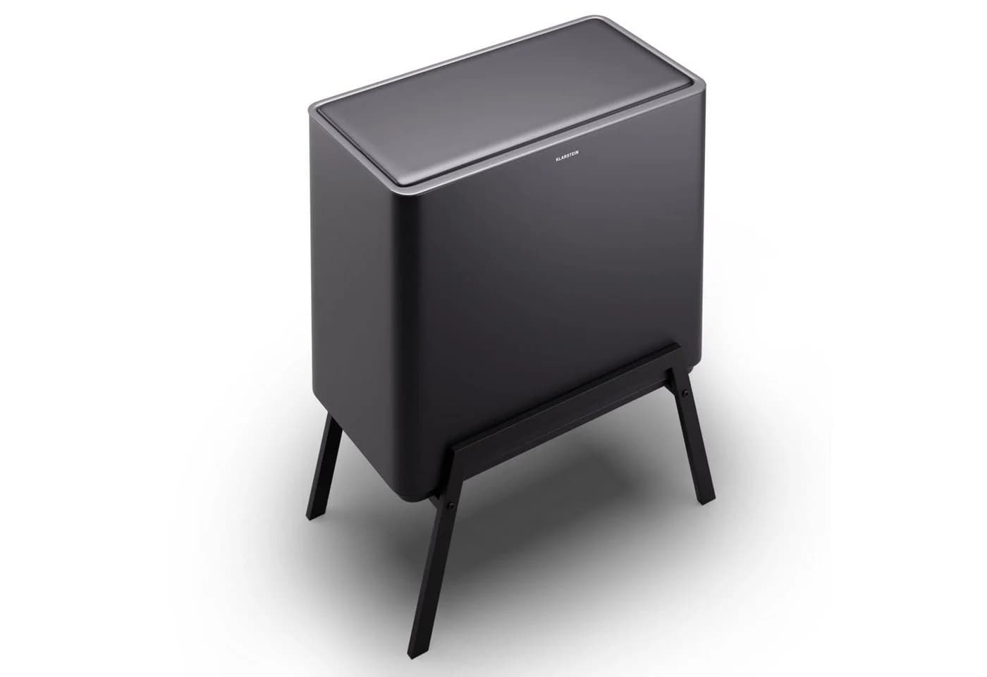 Klarstein Yuma 3-Fach Mülleimer 40l Edelstahl Schwarz Soft-Close - Bild 2