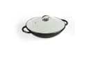 Klarstein Jersey Wok 37 cm Gusseisen Emaille Schwarz Bild 2