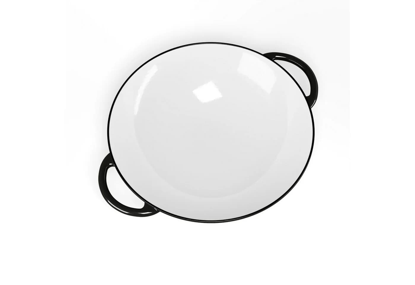 Klarstein Jersey Wok 37 cm Gusseisen Emaille Schwarz - Bild 5