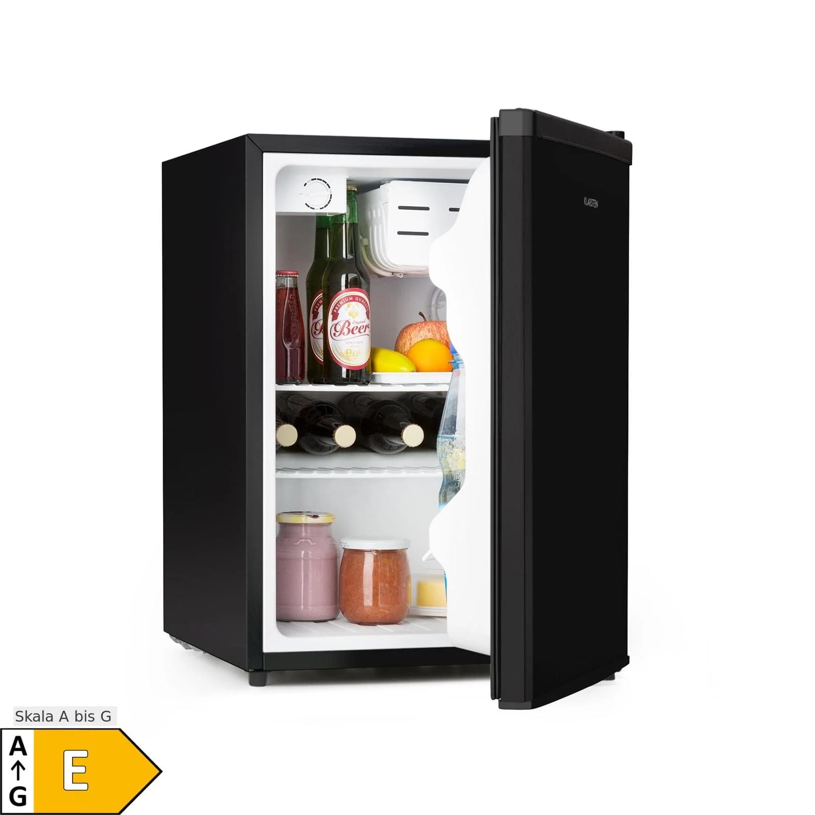 Klarstein Cool Kid Mini-Kühlschrank 66 Liter 41dB Schwarz