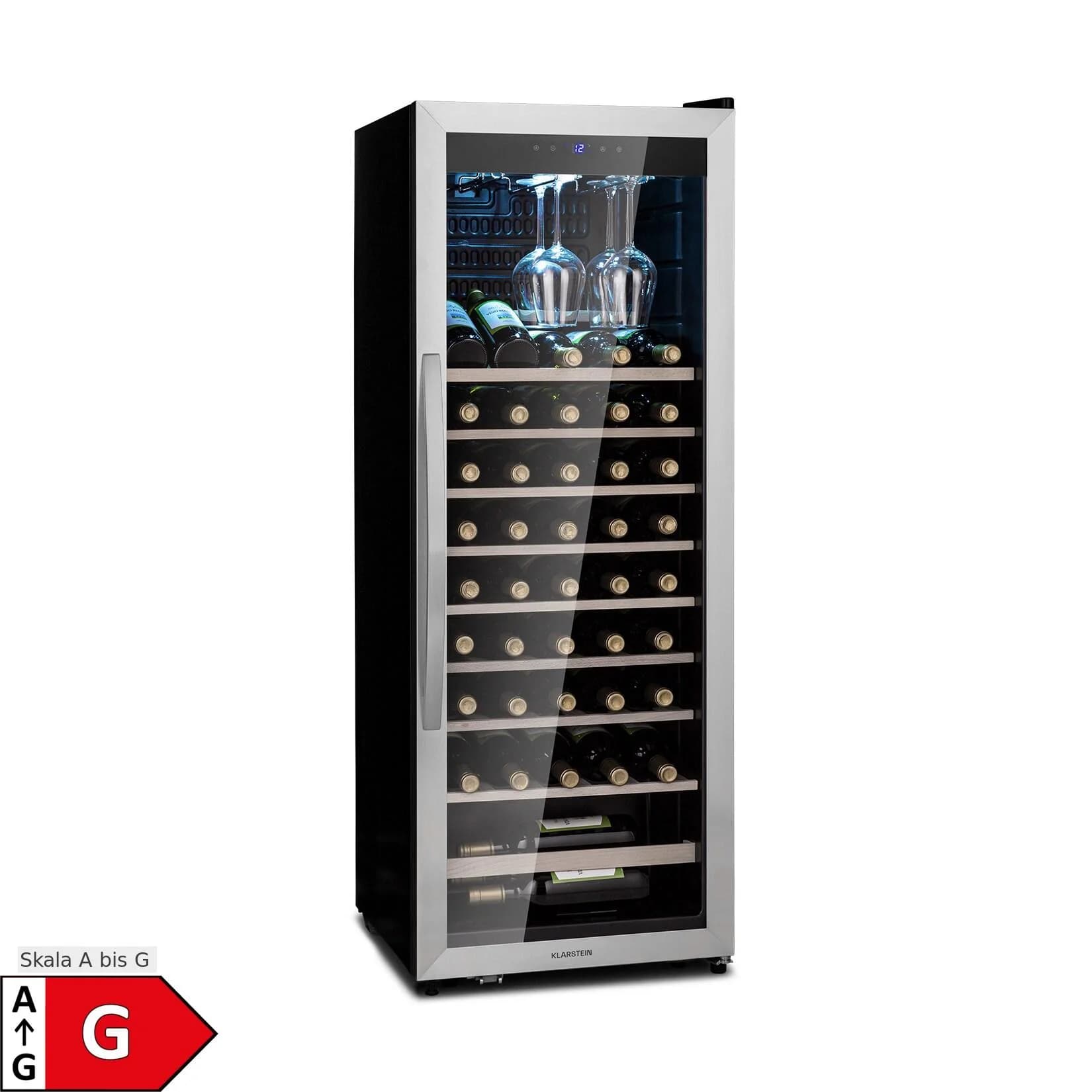 Vinamour 46 Uno Weinkühlschrank 155 L/46 Fl. 4-18 °C Edelstahl
