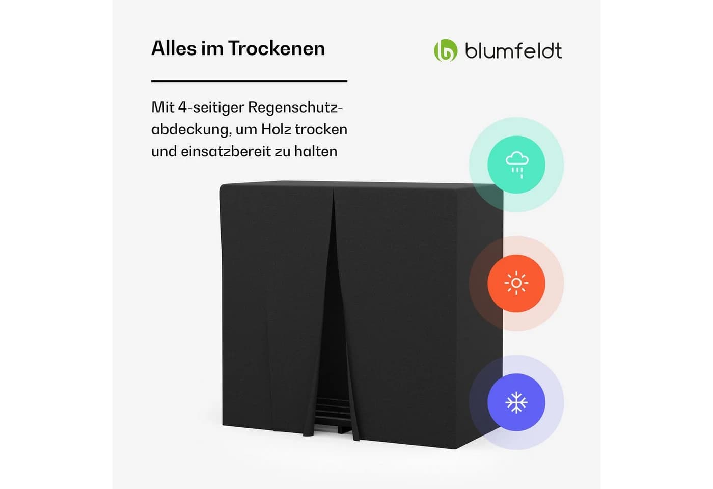 Blumfeldt Kaminholzregal Valdivian Schwarz - Bild 5