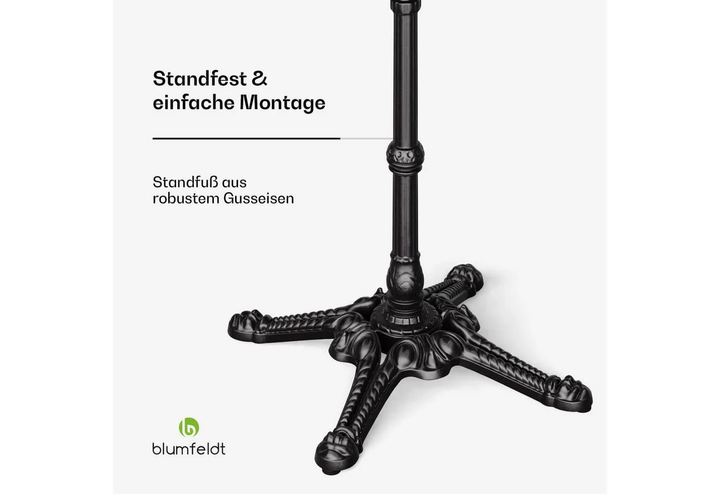 Blumfeldt Beistelltisch Patras Lux Marmor Bistro-Tisch - Bild 5