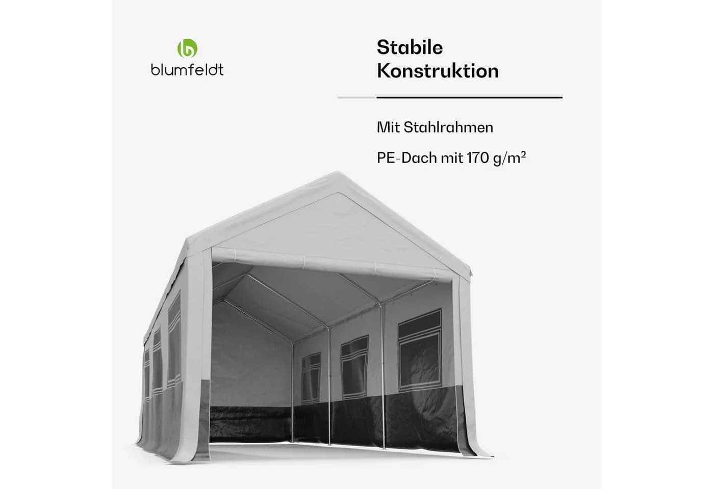 blumfeldt Pavillon PartyHaven 3x6 Set Garten Partyzelt Outdoor wetterfest - Bild 4