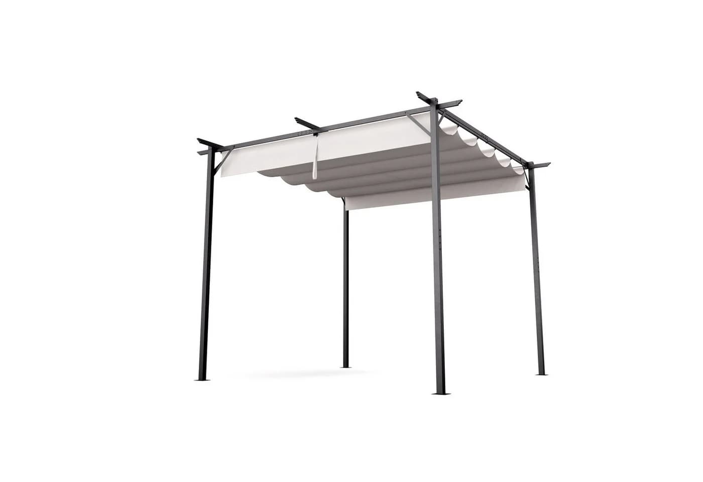 Blumfeldt Pavillon Pantheon Robust Pergola Schwarz