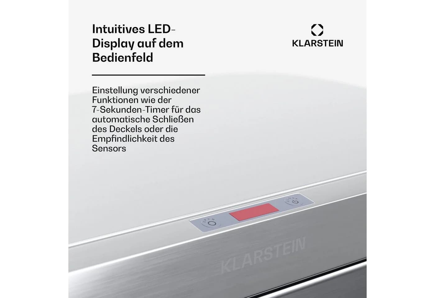 Klarstein Touchless Sensor-Mülleimer 60L Edelstahl - Bild 3