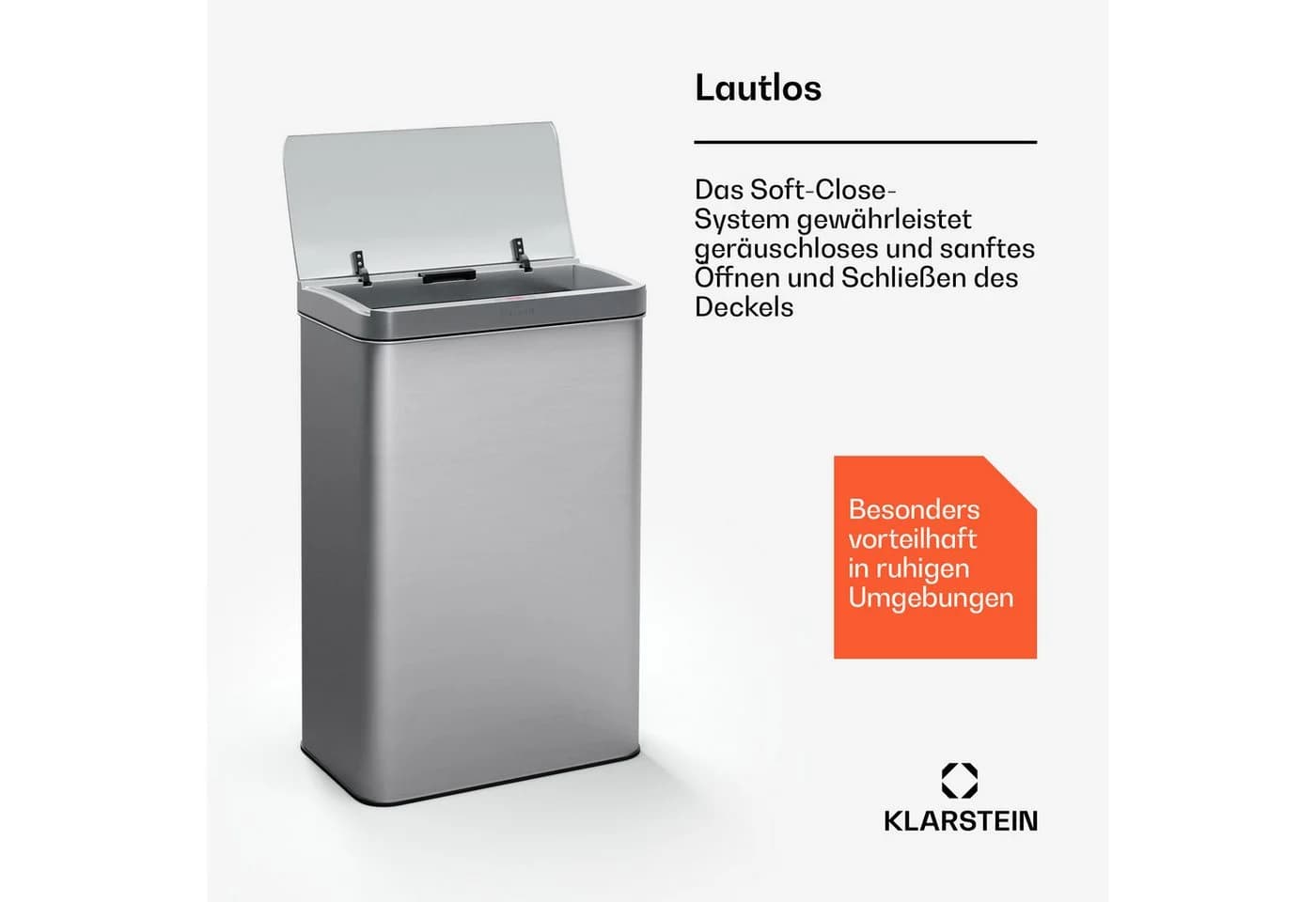 Klarstein Touchless Sensor-Mülleimer 60L Edelstahl - Bild 4
