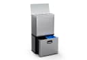 Klarstein Touchless Sensor-Mülleimer 56L Edelstahl 3 Fächer Bild 1