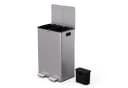 Klarstein EcoVista Mülleimer 60L Edelstahl Soft-Close Fußpedal Bild 1