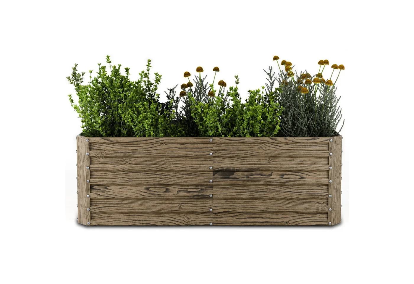 Blumfeldt Hochbeet High Grow Straight Stahl Braun 180 cm - Bild 2