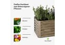 Blumfeldt Hochbeet High Grow Straight Stahl Braun 180 cm Bild 4