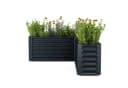 Blumfeldt Hochbeet Highgrow L-Form Stahl Garten Bild 2