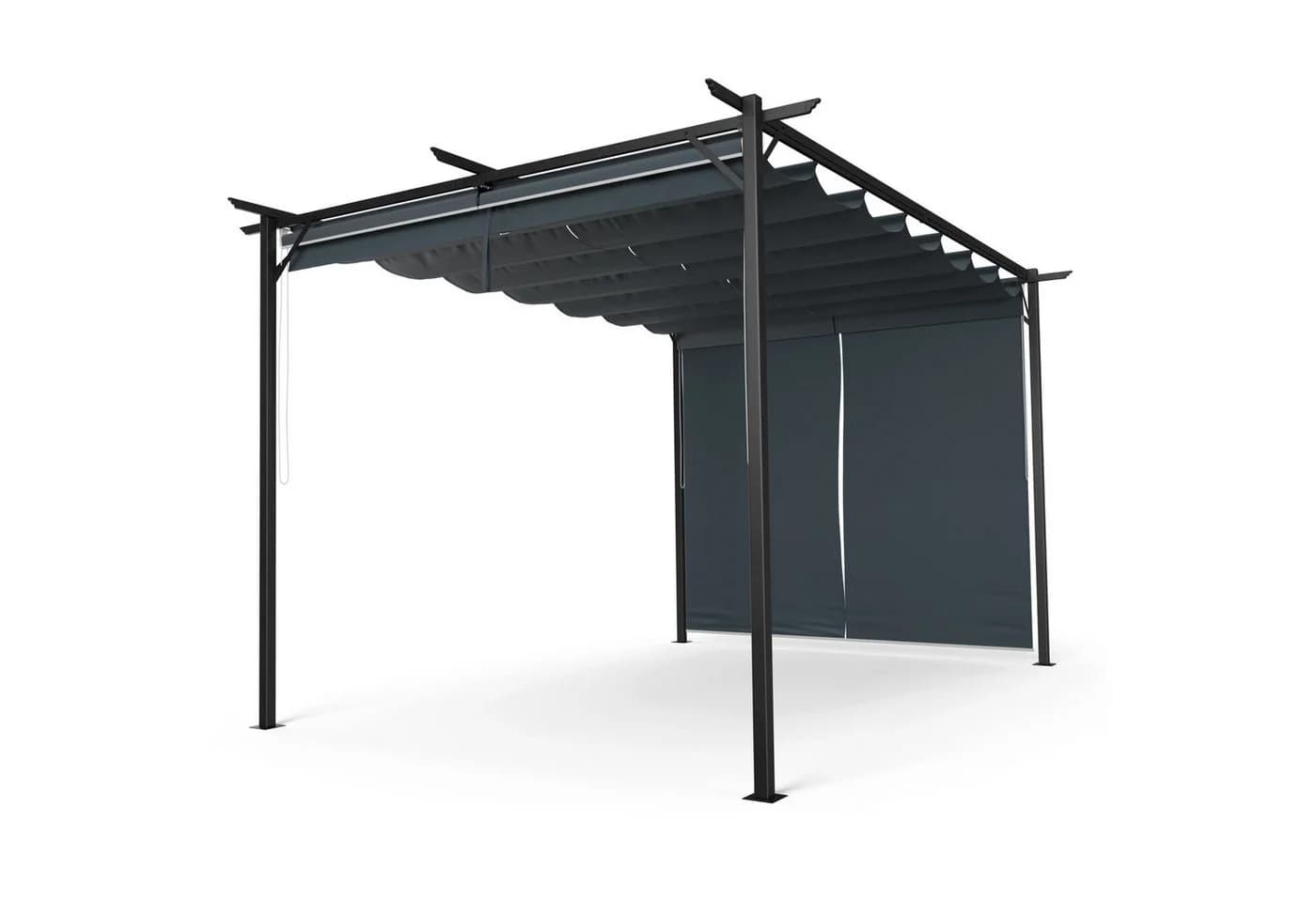 Blumfeldt Pavillon Pantheon Robust Pergola 3x4m Grau - Bild 2