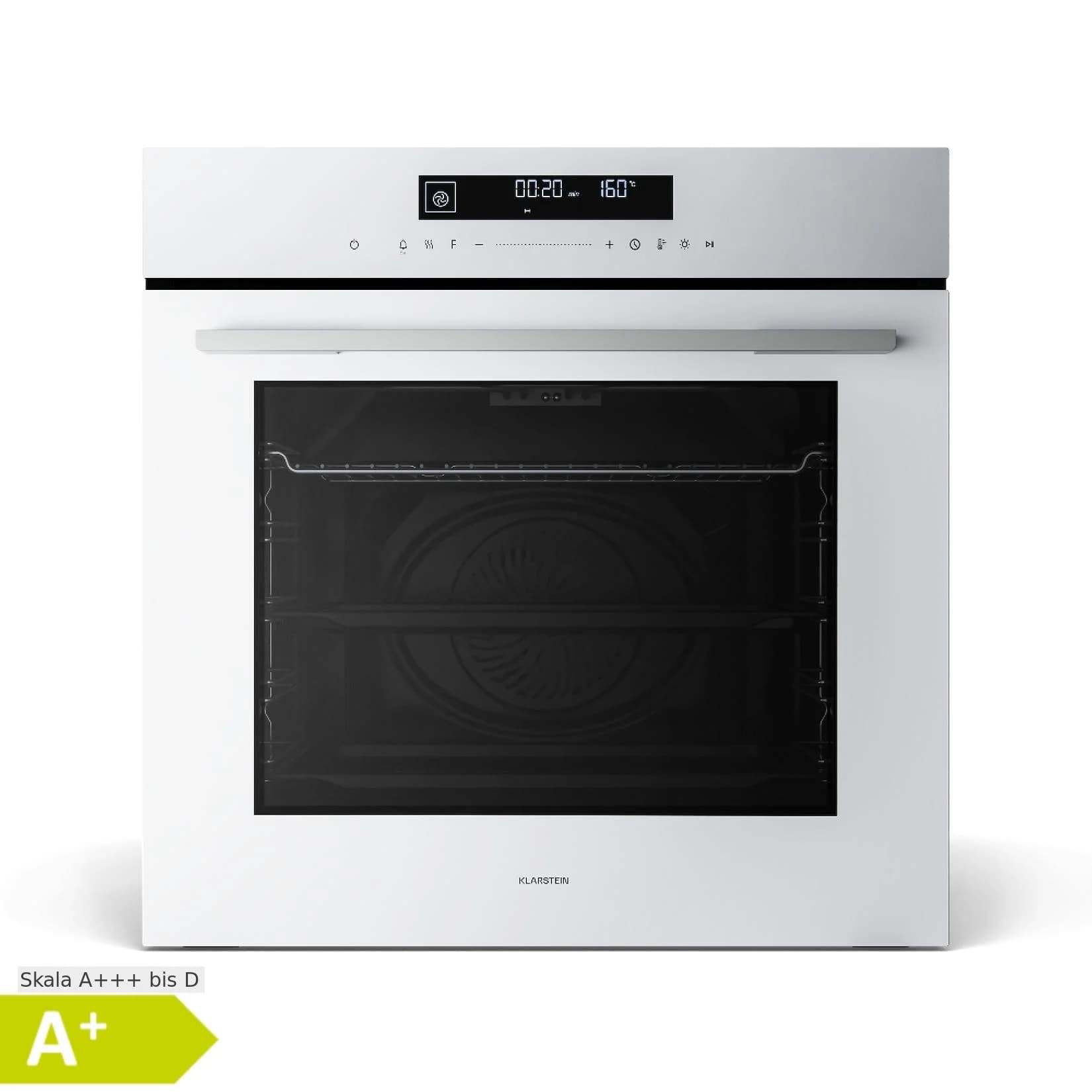 Klarstein Velaire Backofen Elektroherd 3160 W 60cm Weiß