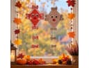 finehomegarden Dekofigur Herbstdeko Drachen Set 4-tlg. Rosa/Natur Bild 1