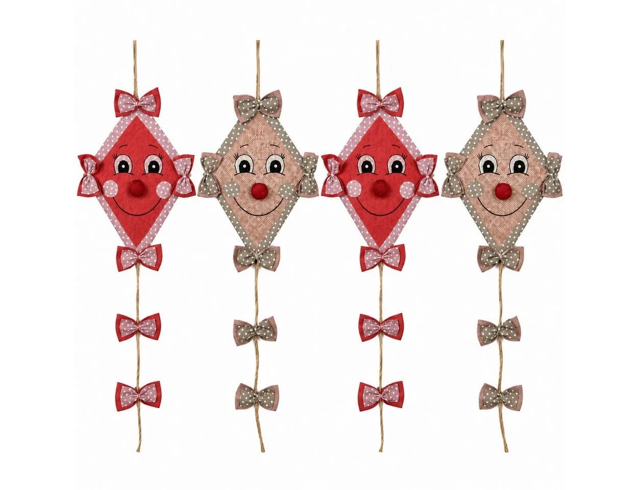 finehomegarden Dekofigur Herbstdeko Drachen Set 4-tlg. Rosa/Natur - Bild 2