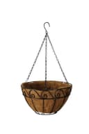 finehomegarden Hängekorb Metall Schwarz mit Kokoseinsatz Bild 2