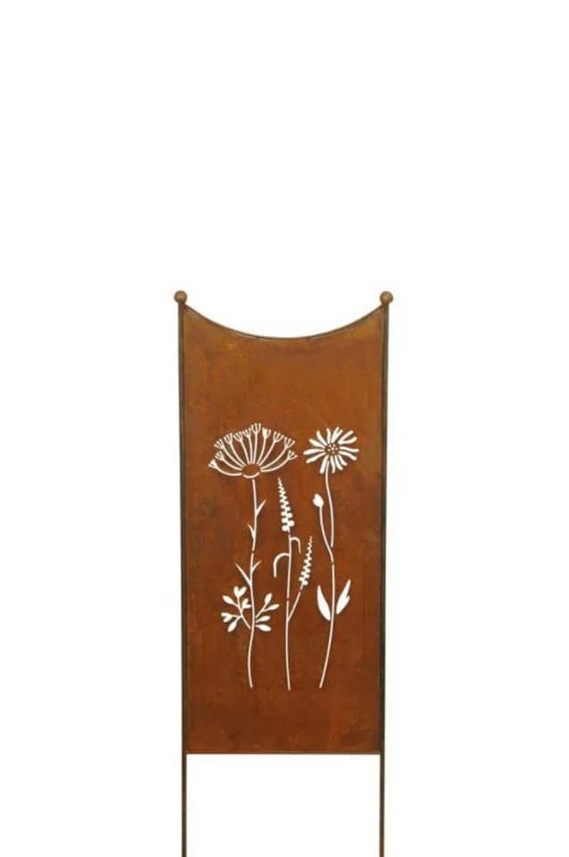 finehomegarden Gartenstecker Metall Sichtschutz Edelrost - Bild 2