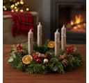 Posiwio Adventskranz-Kerzenringe Gold 4er Set mit Zahlen Bild 1