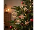 Posiwio Stroh-Christbaumschmuck 17-tlg. Handgefertigt Rot/Natur Bild 4