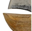 BOLTZE Dekoboot Sailing Segelschiff Braun Silber Holz Aluminium Bild 1