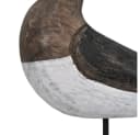 Posiwio Dekovogel BROWNY Holz Shabby Braun-Weiß Antiklook Bild 1