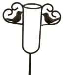 Posiwio Regenmesser Vogel mit zwei Herzen Braun Metall & Glas Bild 2