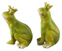 Posiwio Dekofigur 2er Set Froschkönig Grün Gold Ton Bild 5