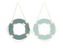 Posiwio Dekofigur Deko Rettungsring Holz Maritim Blau 2er Set Bild 3