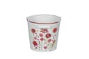 finehomegarden Blumentopf Metall-Eimer mit Henkel Herz/Blumen Bild 2
