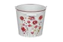 finehomegarden Blumentopf Metall-Eimer mit Henkel Herz/Blumen Bild 5