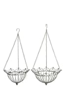 finehomegarden Pflanzschale Set 2-teilig Metall grau/braun Bild 2