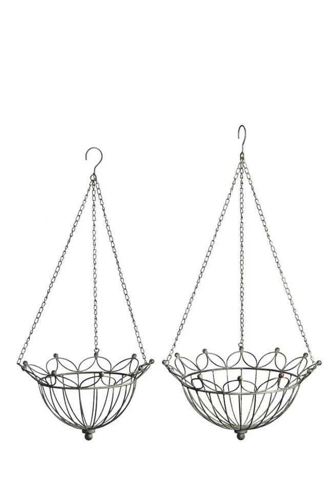 finehomegarden Pflanzschale Set 2-teilig Metall grau/braun - Bild 2